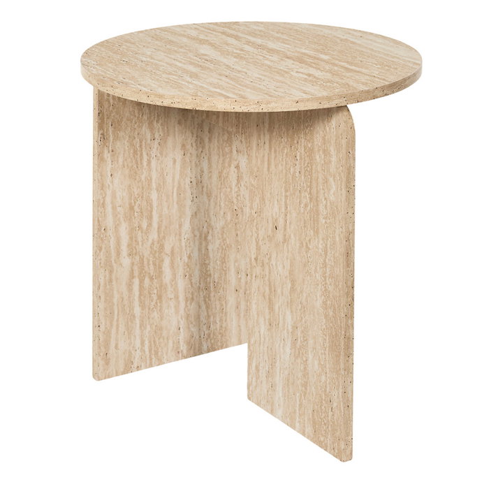 Home Deco Factory Mesa Auxiliar Terra Nova Pietra diámetro 45 cm, altura 45 cm