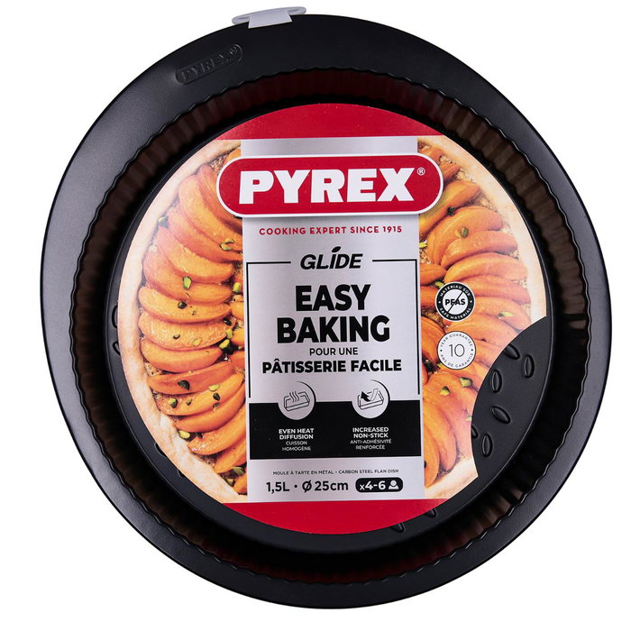 Molde Tarta Plano Horno Acero Glide Pyrex® 24 cm Molde Tarta Plano Horno Acero Glide Pyrex® 24 cm