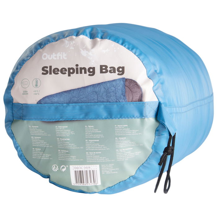 Outfit Saco Dormir 220x80 cm para Temperaturas de +10ºC a +5ºC con Bolsa de Transporte