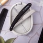 Tres Claveles Navaja de Peluquero de 24 cm con Hoja Intercambiable Negra
