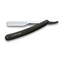 Tres Claveles Navaja de Peluquero de 24 cm con Hoja Intercambiable Negra