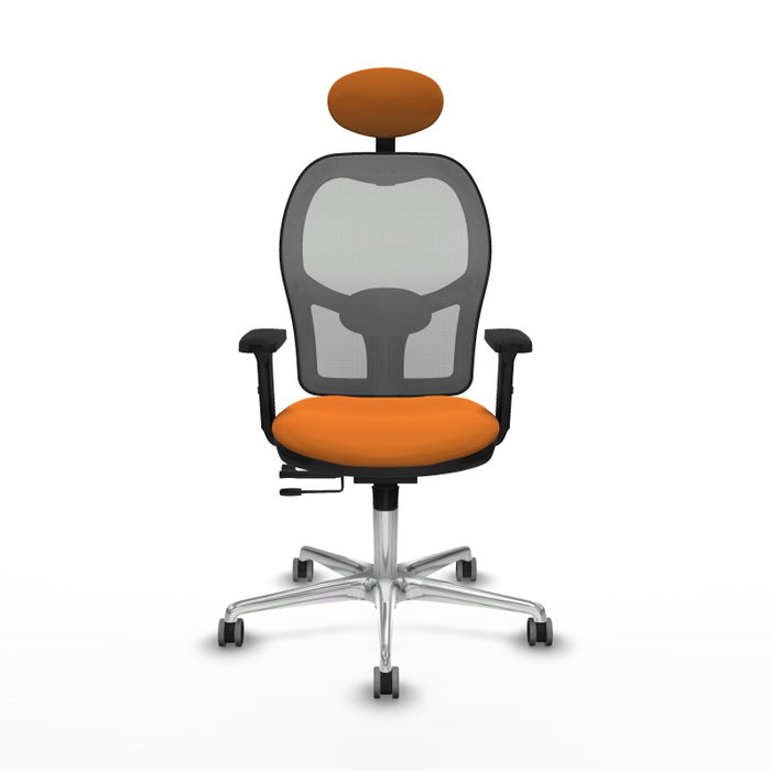 PIQUERAS Y CRESPO Silla de oficina Jorquera Naranja y Gris