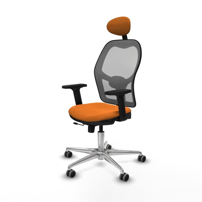 PIQUERAS Y CRESPO Silla de oficina Jorquera Naranja y Gris