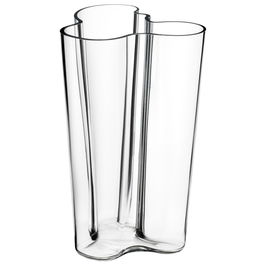 Iittala Jarrón Clear 25,1 cm (Alvar Aalto Collection) - Transparente, Cristal Soplado (2 Unidades)