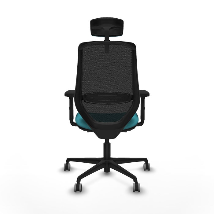 PIQUERAS Y CRESPO Silla de oficina Mardos con mecanismo Sincro/Traslack, Turquesa y Negro