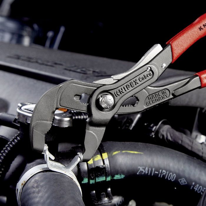 Knipex Alicates para abrazaderas de manguera de resorte con dispositivo de bloqueo