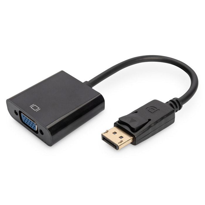 Digitus Adaptador DisplayPort a VGA (D-Sub) 0,15m Negro