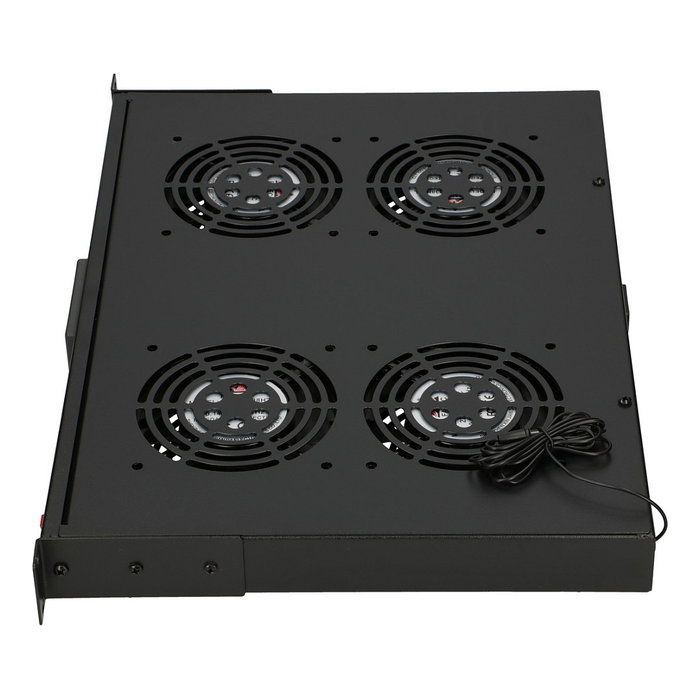 Extralink Panel de ventilación de 19 pulgadas con 4 ventiladores y termostato Extralink Panel de ventilación de 19 pulgadas con 4 ventiladores y termostato