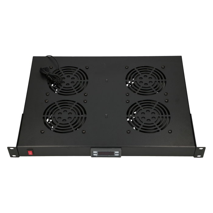 Extralink Panel de ventilación de 19 pulgadas con 4 ventiladores y termostato Extralink Panel de ventilación de 19 pulgadas con 4 ventiladores y termostato