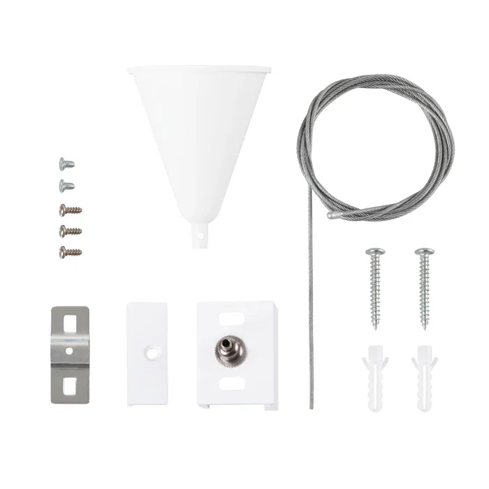 HO-SUS-T-B Suspensión Carril Trifásico Blanco 1 Metro