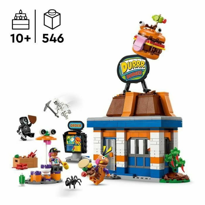 LEGO Fortnite 77076 Restaurante Durrr Burger - Set de construcción para niños de 10 años
