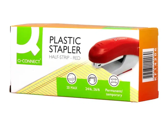 Q-connect Grapadora kf14206 roja de plástico ABS Q-connect Grapadora kf14206 roja de plástico ABS