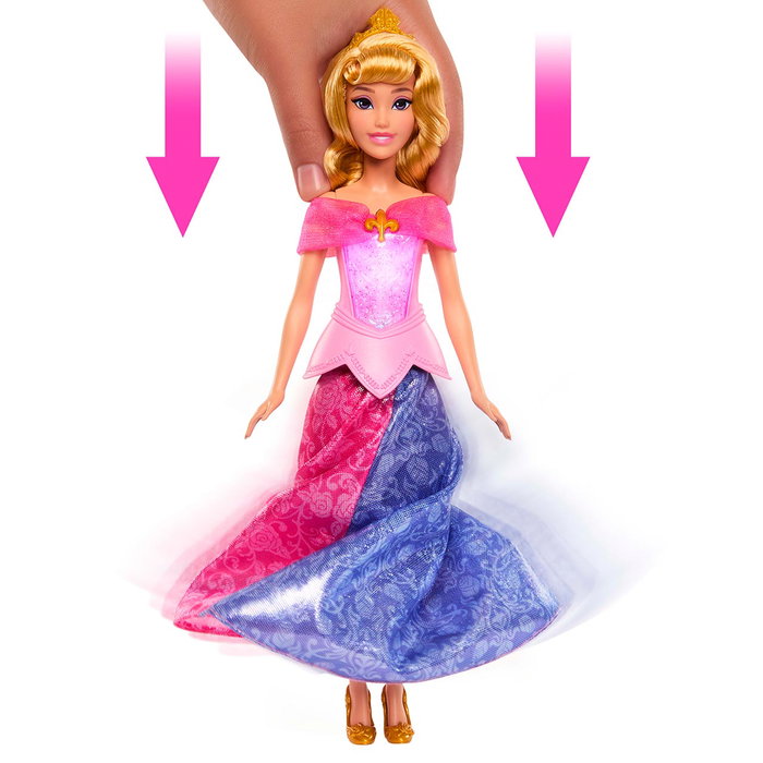 MATTEL Muñeca Aurora Transformación Disney Princess