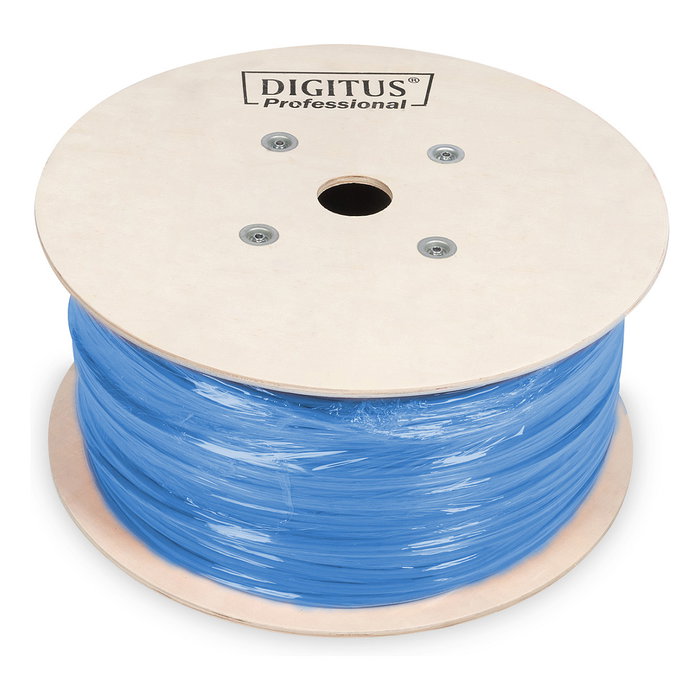 Digitus Cable de Instalación U/FTP CAT 6A STP Sólido Azul 305m, Bloque 305m, Cat6a, U/FTP, CPR Eca