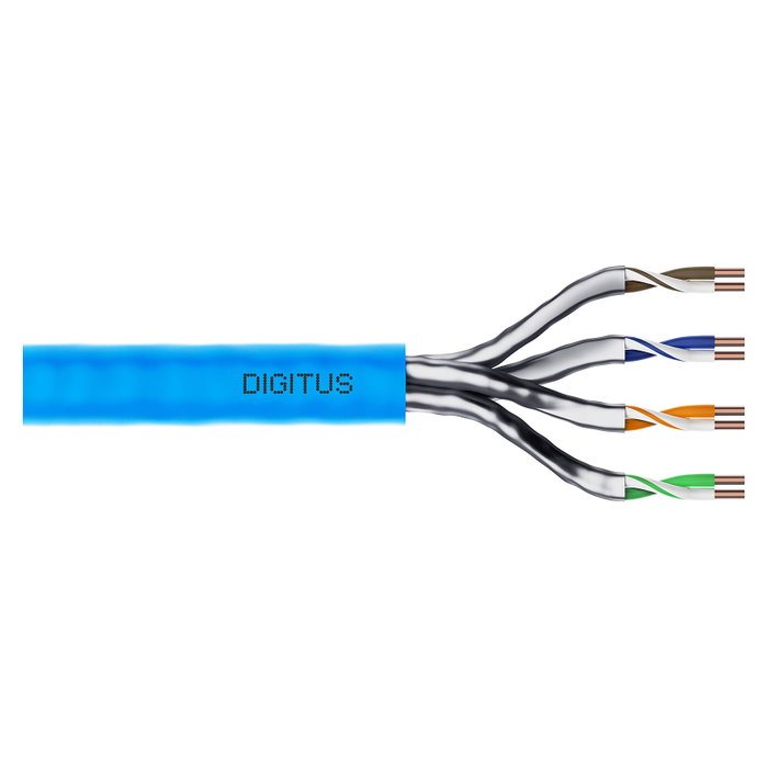 Digitus Cable de instalación Cat6a U/FTP 305m Azul claro Digitus Cable de instalación Cat6a U/FTP 305m Azul claro