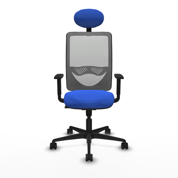 PIQUERAS Y CRESPO Silla de oficina Zulema con Mecanismo Sincro, Azul y Gris PIQUERAS Y CRESPO Silla de oficina Zulema con Mecanismo Sincro, Azul y Gris
