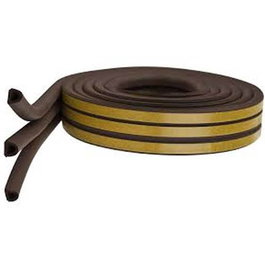 Burcasa Burlete de Caucho 9x6mm Marrón Rollo 150M