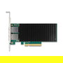 DeLOCK 88522 Tarjeta de Red PCI Express x8 10 Gigabit Ethernet, 2 Puertos RJ45, LAN 10/100/1000/10000 Mbit/s, Intel X540, Interna para PC, Jumbo Frames