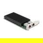 DeLOCK 88522 Tarjeta de Red PCI Express x8 10 Gigabit Ethernet, 2 Puertos RJ45, LAN 10/100/1000/10000 Mbit/s, Intel X540, Interna para PC, Jumbo Frames