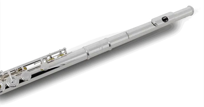 Pearl Flauta Travesera 795RBE Desalineada Plata 925 Cabeza Cuerpo Pie Mecanismo Plateado Platos Abiertos Mi Pie Si Estuche