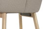 DKD Home Decor Silla de Madera de Hevea y Poliéster Marrón