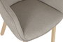 DKD Home Decor Silla de Madera de Hevea y Poliéster Marrón