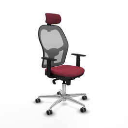 PIQUERAS Y CRESPO Silla de oficina Jorquera Granate y Gris
