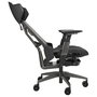 ASUS ROG Destrier Ergo Silla Gaming con Asiento de Malla, Respaldo de Rejilla, Reposabrazos 3D, Ajuste 90-135°, Capacidad 150 kg - Negro/Gris/Aluminio