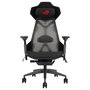 ASUS ROG Destrier Ergo Silla Gaming con Asiento de Malla, Respaldo de Rejilla, Reposabrazos 3D, Ajuste 90-135°, Capacidad 150 kg - Negro/Gris/Aluminio