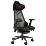 ASUS ROG Destrier Ergo Silla Gaming con Asiento de Malla, Respaldo de Rejilla, Reposabrazos 3D, Ajuste 90-135°, Capacidad 150 kg - Negro/Gris/Aluminio