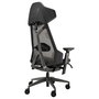 ASUS ROG Destrier Ergo Silla Gaming con Asiento de Malla, Respaldo de Rejilla, Reposabrazos 3D, Ajuste 90-135°, Capacidad 150 kg - Negro/Gris/Aluminio