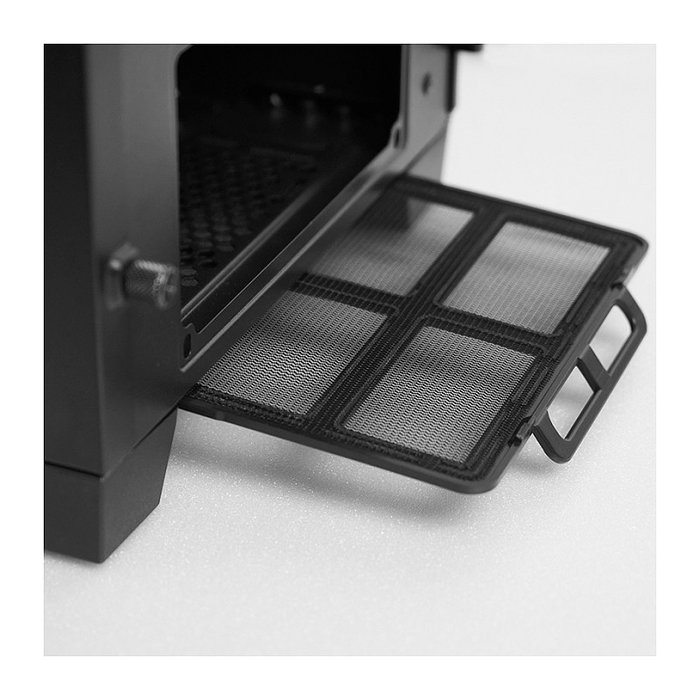 Chieftec GA-01B-TG-OP ATX Midi Tower Negro, Caja de PC para Gaming con Ventana de Cristal Templado