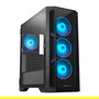 Chieftec GA-01B-TG-OP ATX Midi Tower Negro, Caja de PC para Gaming con Ventana de Cristal Templado