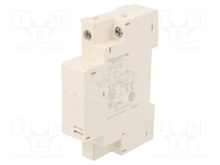 SCHNEIDER ELECTRIC Disyuntor de tensión 220/240VAC lateral SCHNEIDER ELECTRIC Disyuntor de tensión 220/240VAC lateral