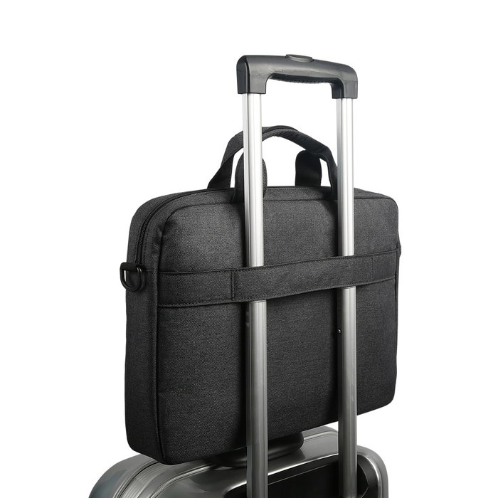 Lenovo Casual Toploader T210 - Maletín Toploader para Portátil Hasta 15.6 Pulgadas (39.6 cm), Negro, Ligero, Asa y Tirante, Compatible con Cualquier Marca