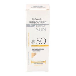 GEROVITAL H3 (DRA. ANA ASLAN) Crema Solar Spf50 Tono Dorado 50Ml Protección UVA UVB VL IR