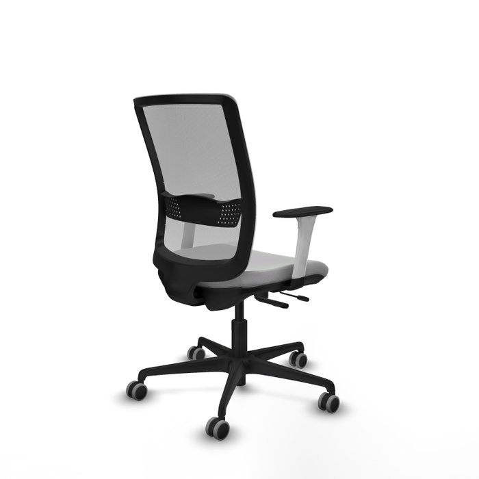 PIQUERAS Y CRESPO Silla de oficina Haches Gris con mecanismo Sincro/Traslack