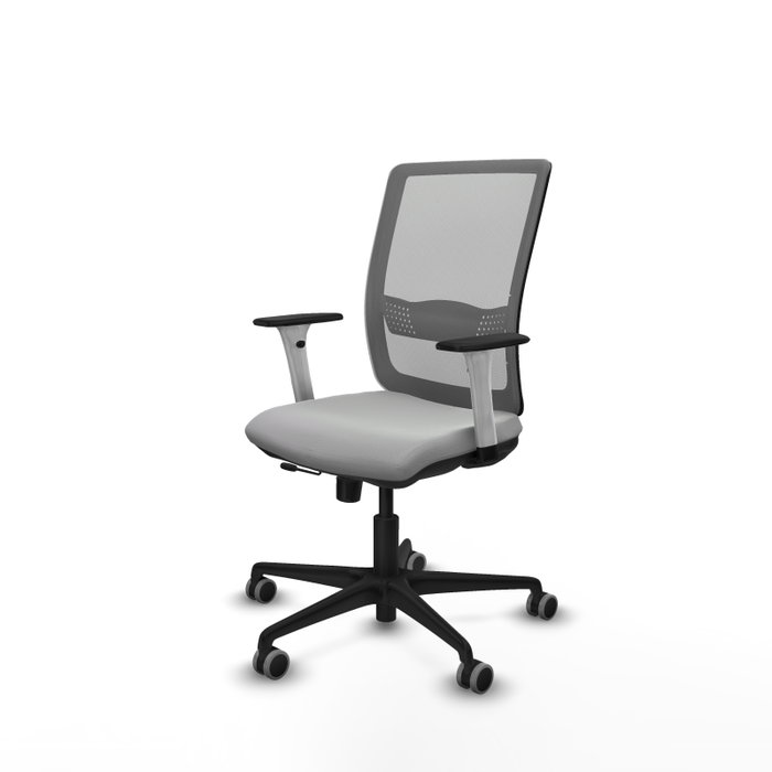 PIQUERAS Y CRESPO Silla de oficina Haches Gris con mecanismo Sincro/Traslack