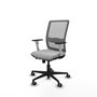 PIQUERAS Y CRESPO Silla de oficina Haches Gris con mecanismo Sincro/Traslack