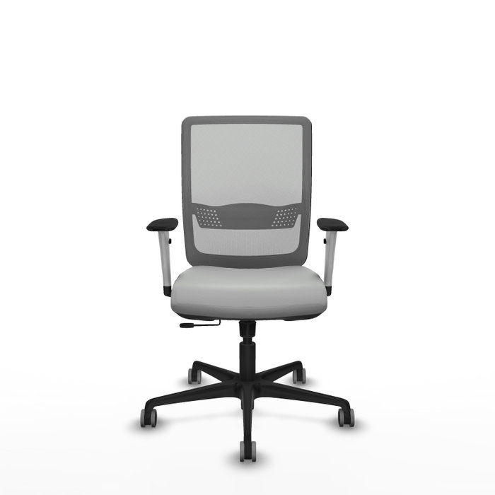PIQUERAS Y CRESPO Silla de oficina Haches Gris con mecanismo Sincro/Traslack