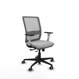 PIQUERAS Y CRESPO Silla de oficina Haches Gris con mecanismo Sincro/Traslack