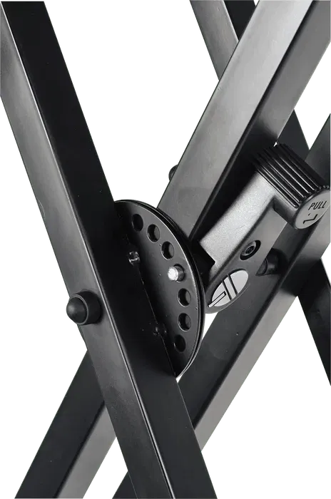 QUIKLOK Soporte Teclado QL646 Formato X Doble Perfil Negro Acero Altura Regulable Carga Máxima 90 kg QUIKLOK Soporte Teclado QL646 Formato X Doble Perfil Negro Acero Altura Regulable Carga Máxima 90 kg