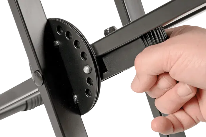 QUIKLOK Soporte Teclado QL646 Formato X Doble Perfil Negro Acero Altura Regulable Carga Máxima 90 kg QUIKLOK Soporte Teclado QL646 Formato X Doble Perfil Negro Acero Altura Regulable Carga Máxima 90 kg