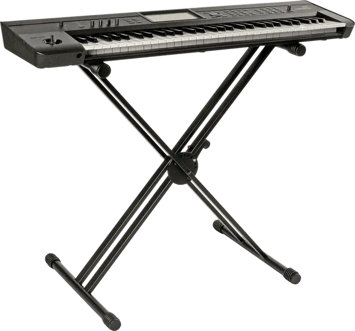 QUIKLOK Soporte Teclado QL646 Formato X Doble Perfil Negro Acero Altura Regulable Carga Máxima 90 kg QUIKLOK Soporte Teclado QL646 Formato X Doble Perfil Negro Acero Altura Regulable Carga Máxima 90 kg