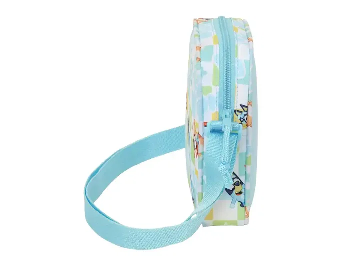 Saffiano Bolso Bandolera Colección Bluey Azul, 180x160x40 mm