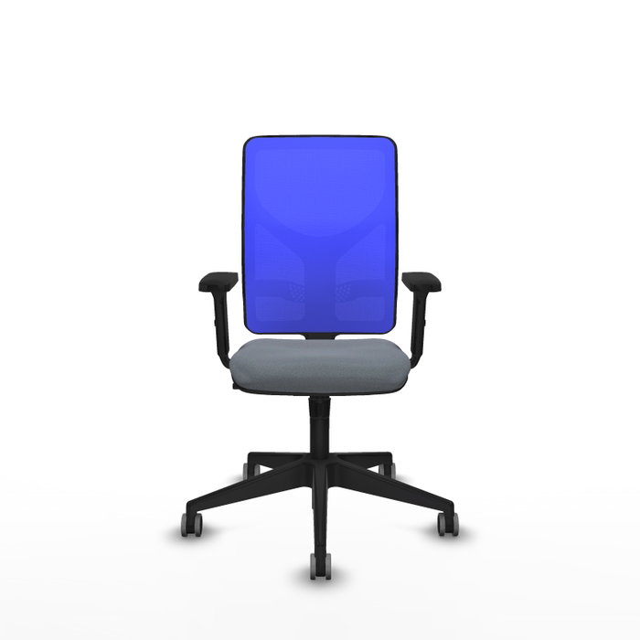 PIQUERAS Y CRESPO Silla de oficina Motilla Gris y Azul