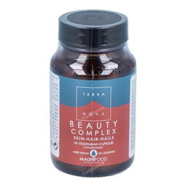 TERRANOVA Belleza Complex 50 Cápsulas Vegetarianas y Veganas para Cabello, Piel y Uñas con Zinc y Vitaminas