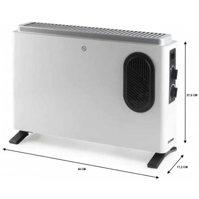 Domo Convector de calefacción DO7351CH 2000 W Blanco Domo Convector de calefacción DO7351CH 2000 W Blanco