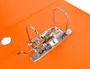 Liderpapel Archivador de Palanca A4 Filing System Forrado Naranja Lomo 80mm con Caja y Compresor Metálico