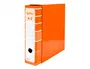 Liderpapel Archivador de Palanca A4 Filing System Forrado Naranja Lomo 80mm con Caja y Compresor Metálico